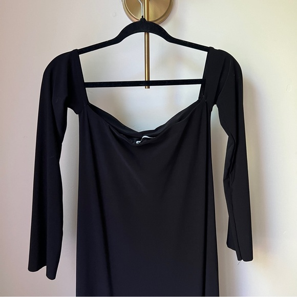 ZARA Long Sleeve Off-The-Shoulder Dress - Picture 6 of 6